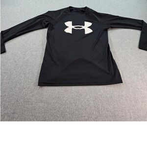 Under Armour HeatGear Black Long Sleeve T Shirt Youth Medium YMD JM